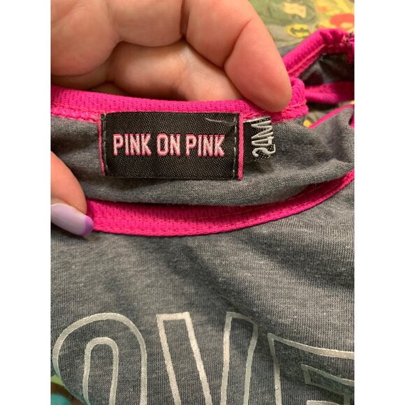 Pink on Pink Baby Girls Tank Top Gray Size 24 Months AC2 - Picture 3 of 4